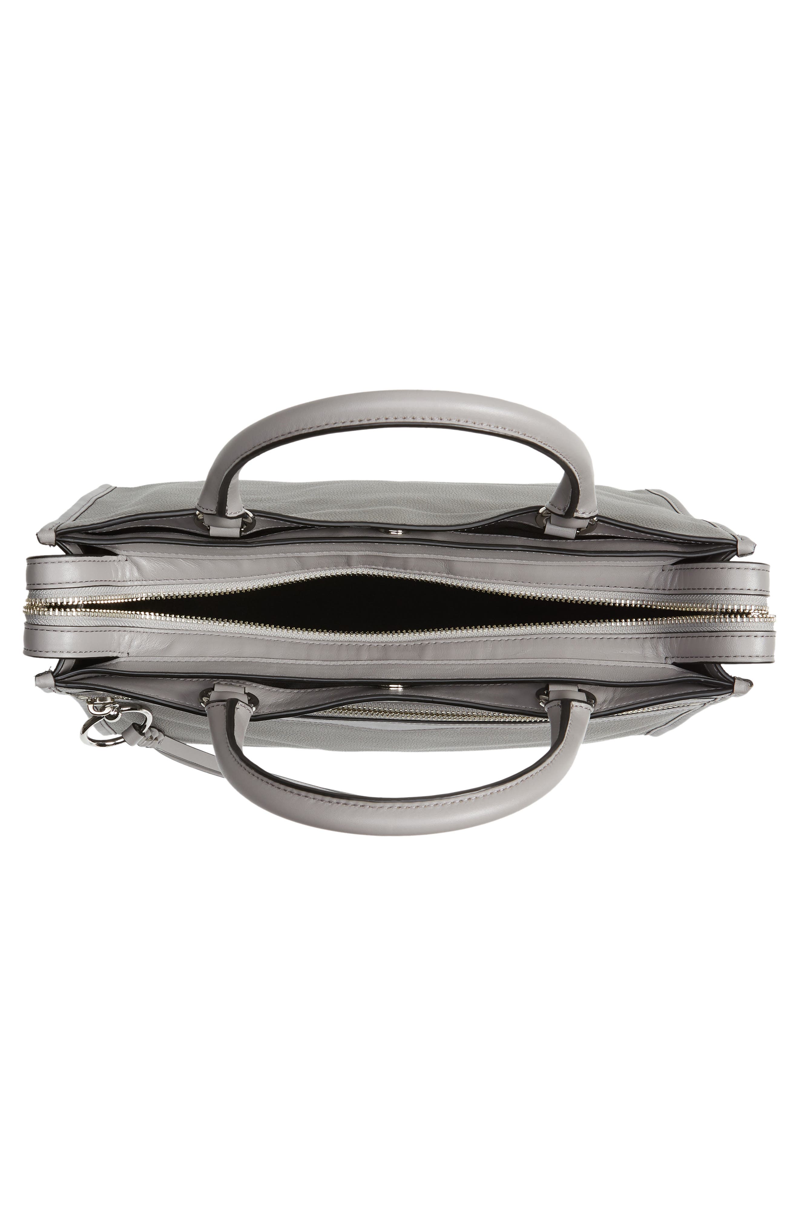 Rebecca Minkoff Bedford Zip Leather Satchel, Alternate, color, 