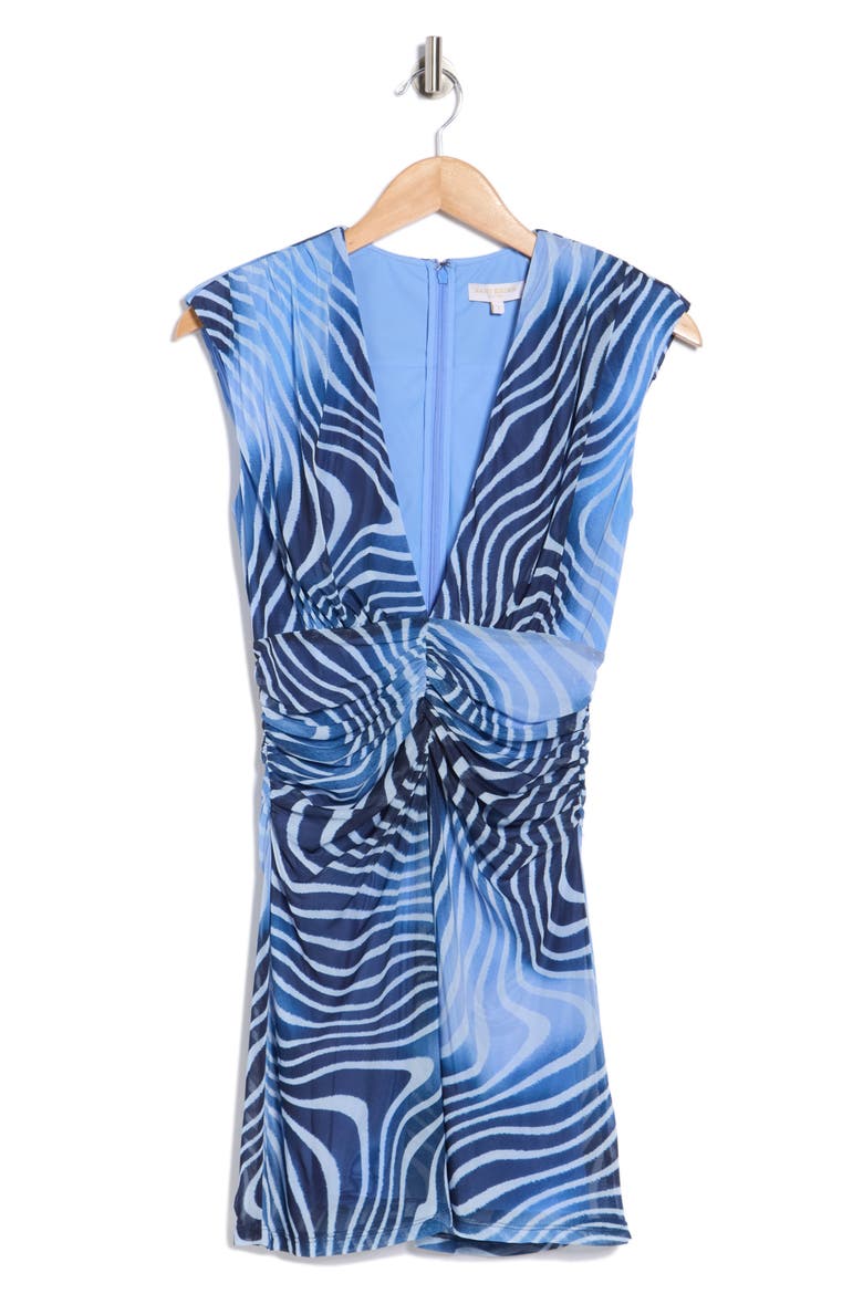 Nathalie Sleeveless Dress, Alternate, color, NAVY SWIRL