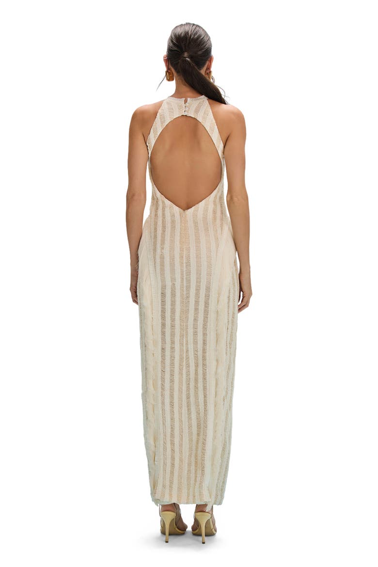 Celeste Knit Gown, Alternate, color, OFF WHITE
