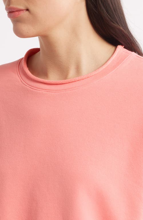 Frank & Eileen Anna Long Sleeve Capelet Sweatshirt In Passion Fruit