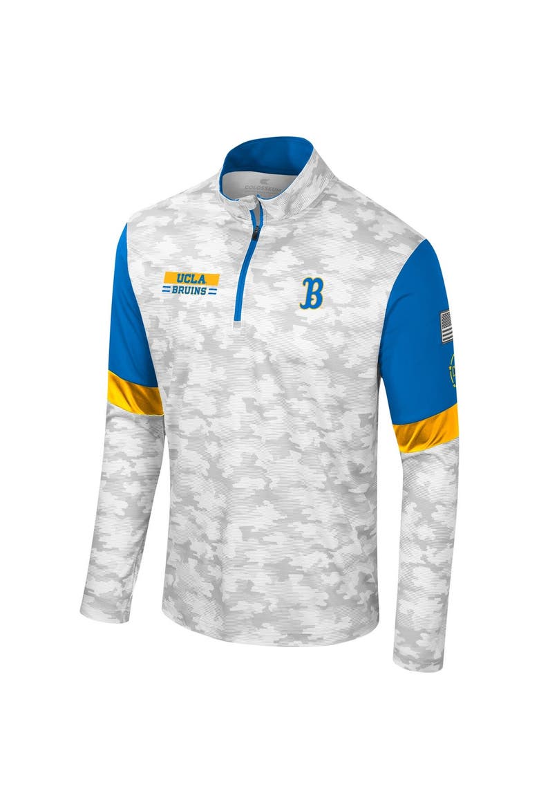 Men's Colosseum  Camo UCLA Bruins OHT Military Appreciation Tomahawk Quarter-Zip Windshirt, Alternate, color, Camo