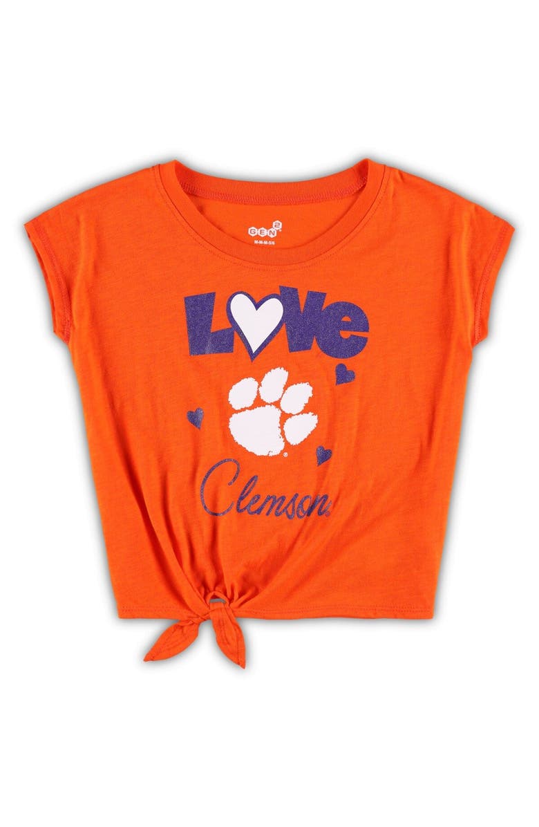 Outerstuff Toddler Orange/Purple Clemson Tigers Forever Love Team T-Shirt & Leggings Set, Alternate, color, Orange