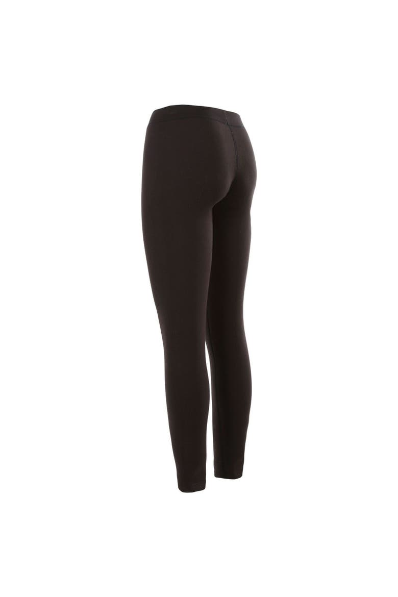 Fuzzy Fleece Leggings, Alternate, color, Black