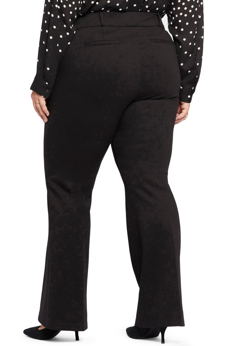 Sculpt-Her™ Pull-On Flare Ponte Pants, Alternate, color, BLACK