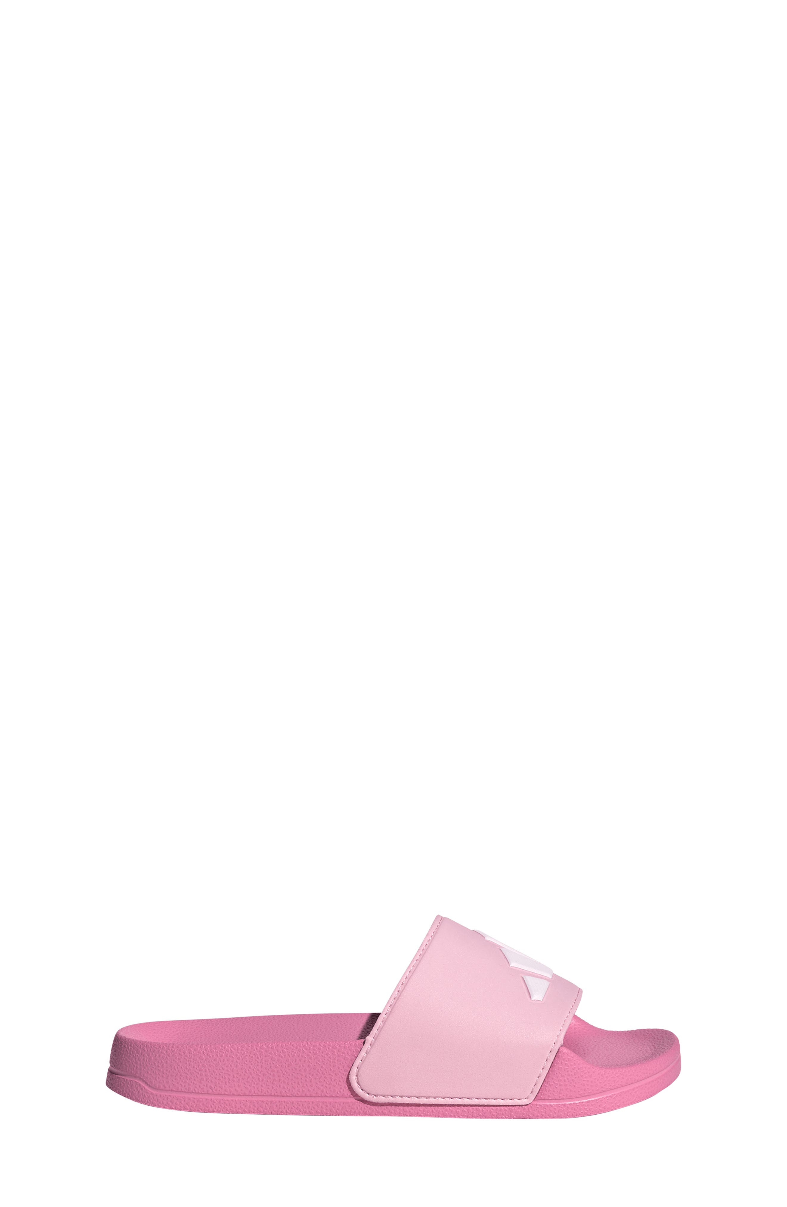 adidas Kids' Adilette Slide Sandal, Alternate, color, Pink/ White/ Clear Pink
