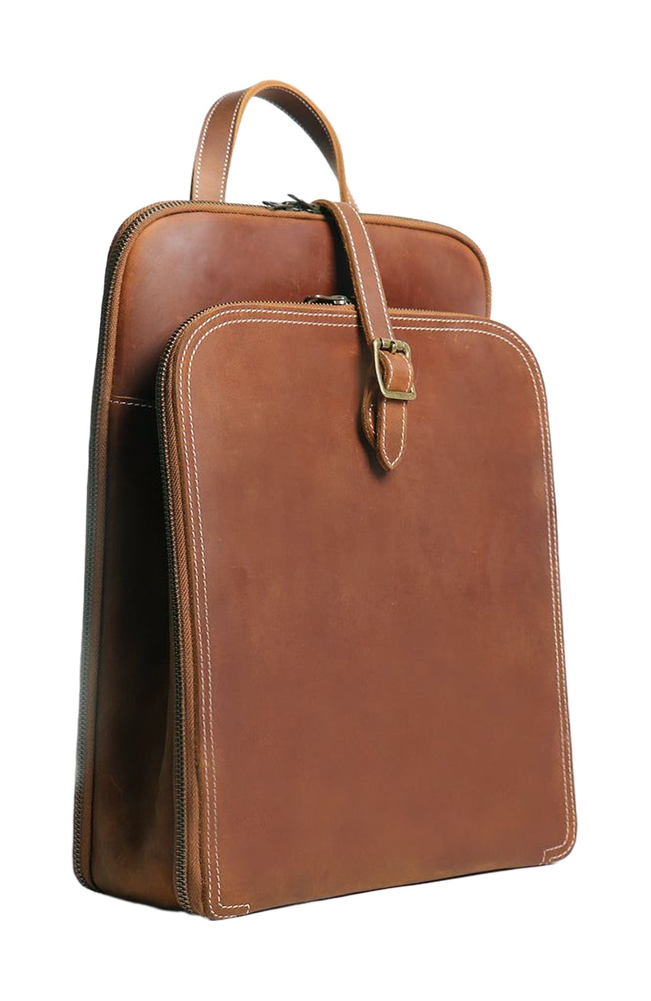 STEEL HORSE LEATHER Sachi Leather Backpack | Small Women's Leather Backpack, Alternate, color, Brown