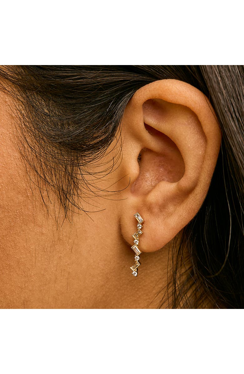 Haus of Brilliance 14K Yellow Gold 1/2 Cttw Diamond Zig Zag Drop Earrings, Alternate, color, Yellow