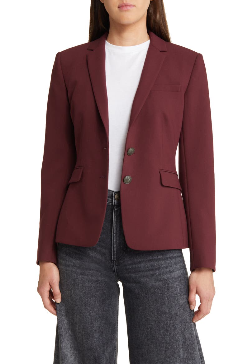 Cady Razor Blazer, Main, color, WINE