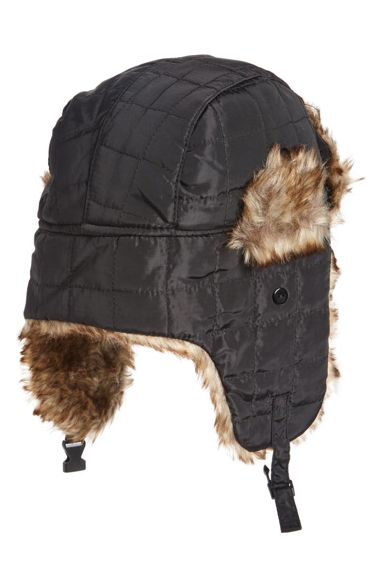 NORDSTROM RACK Faux Fur Trapper Hat, Alternate, color, 