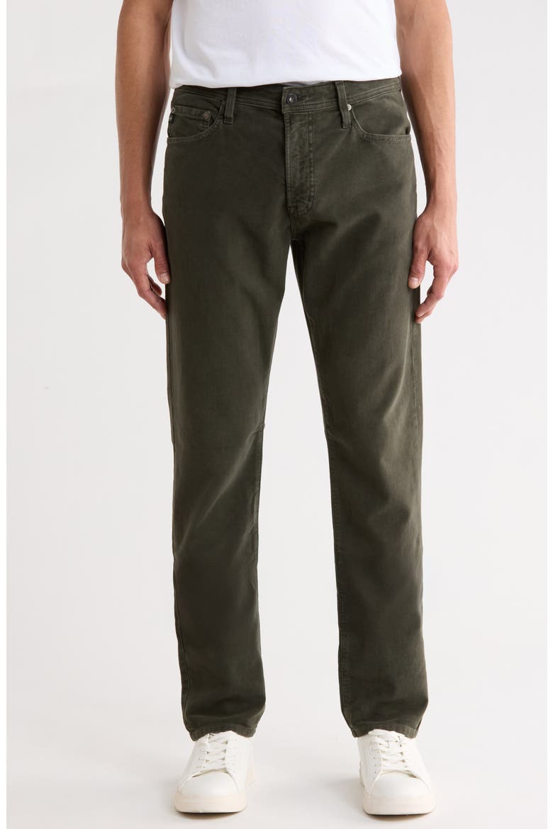 Everett Slim Straight Leg Jeans, Main, color, SULFUR DUSKY MOSS