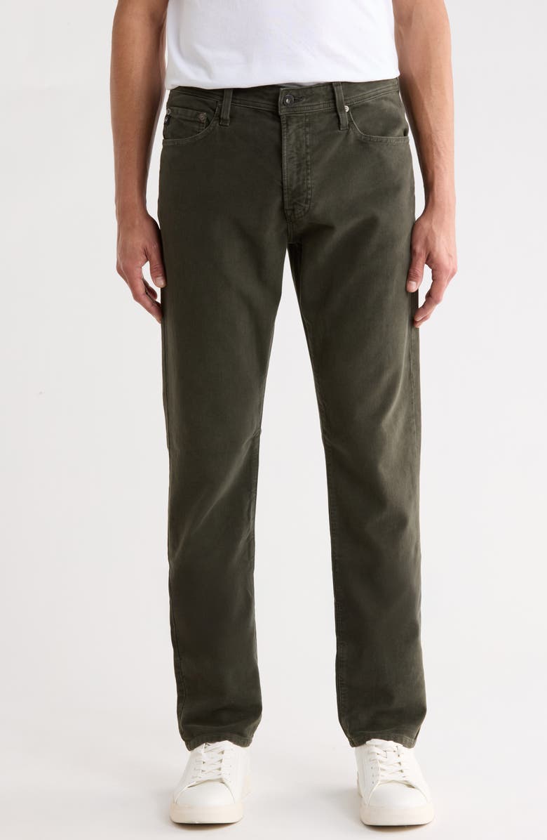 AG Everett Slim Straight Leg Jeans, Main, color, Sulfur Dusky Moss