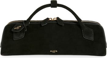 クラッチバッグ ALAIA LE TECKEL CLUTCH IN SUEDE Le Teckel suede clutch in black - Alaia | Mytheresa