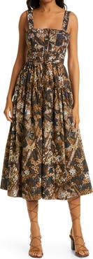 Ulla Johnson Isabela Floral Print A-Line Dress