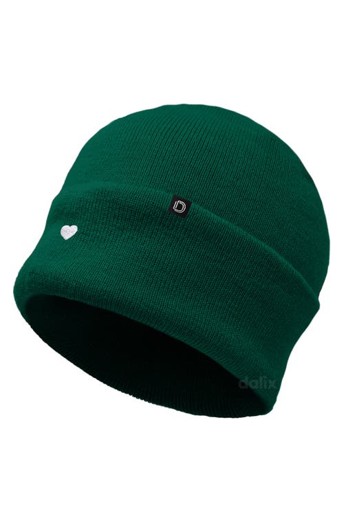 Dalix Lil Heart Beanie Cap In Green