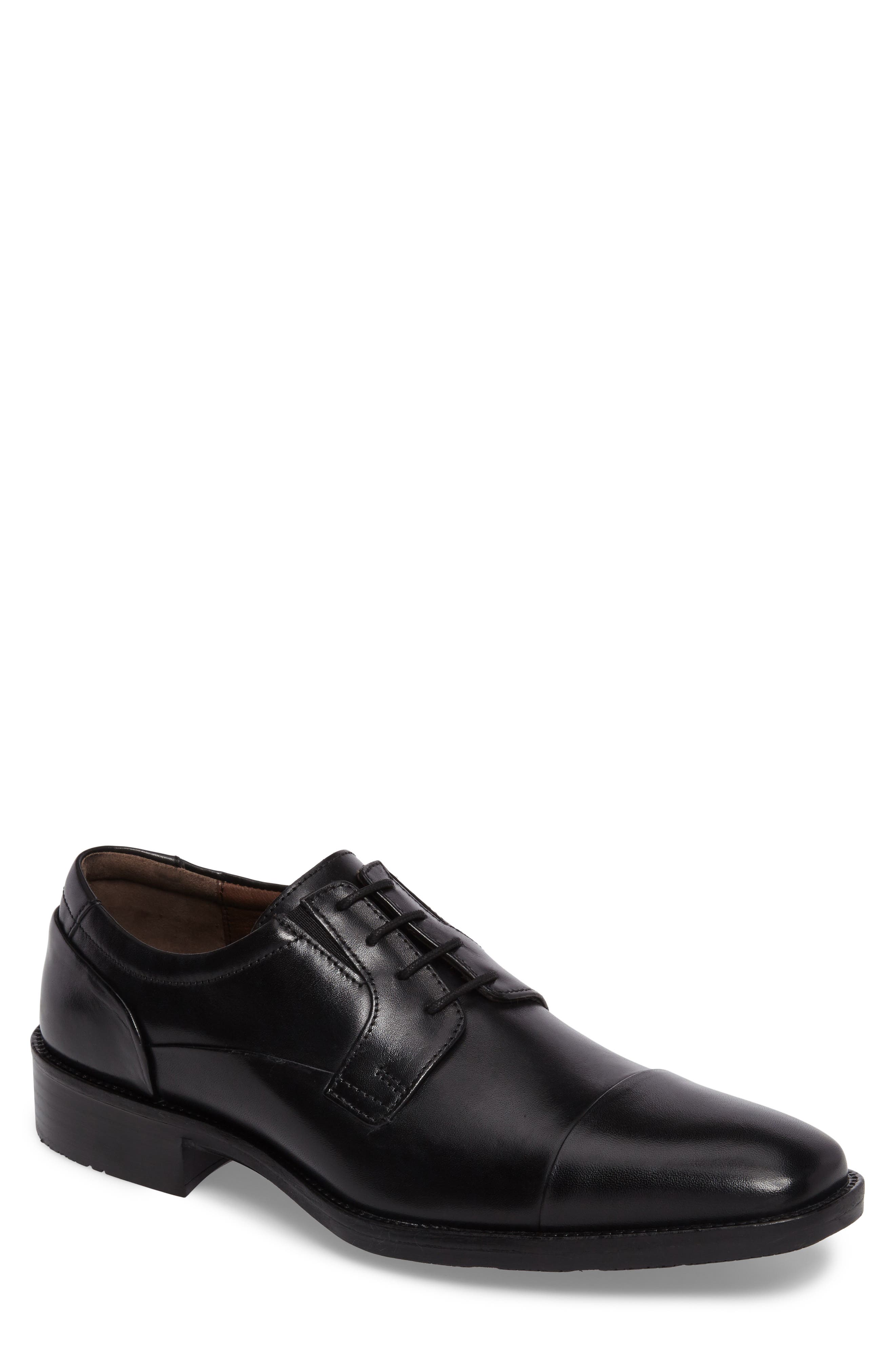 Johnston & Murphy Lancaster Cap Toe Derby, Main, color, 