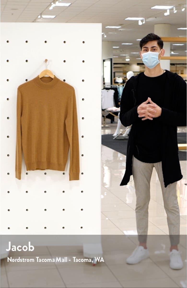 Washable Merino Wool Mock Neck, sales video thumbnail