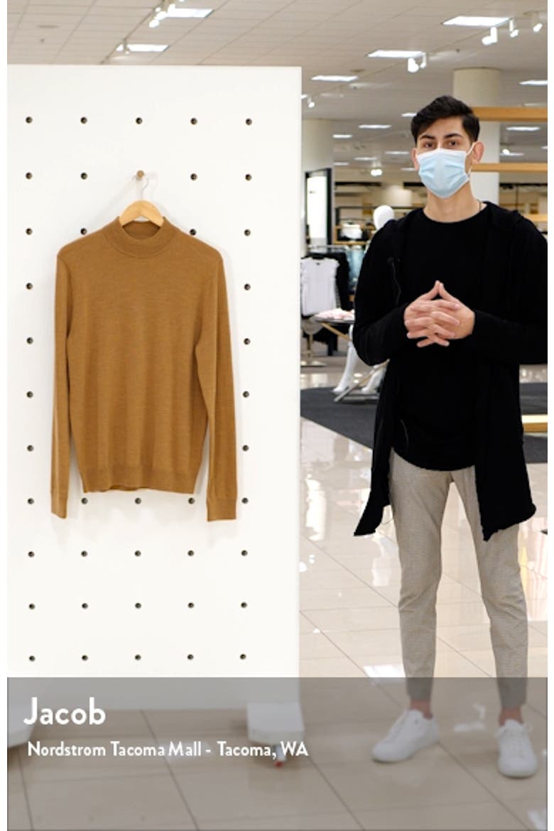 Washable Merino Wool Mock Neck video