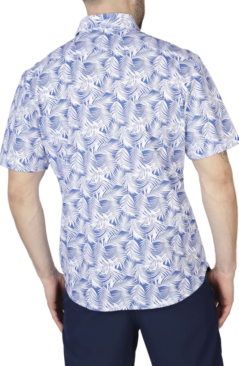 TailorByrd Leaves Knit Short Sleeve Shirt, Alternate, color,