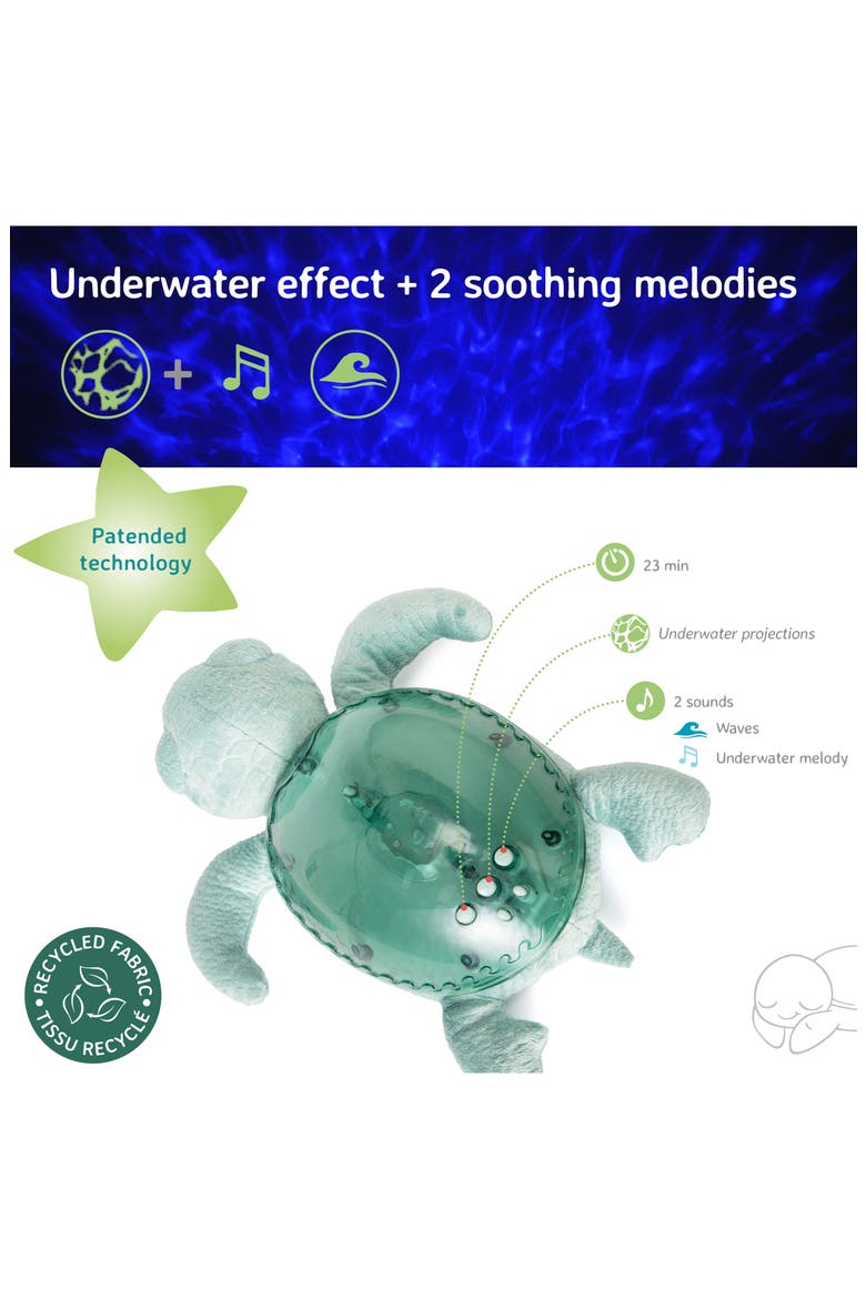 Tranquil Turtle Ocean Projector Nightlight & Sound Machine, Alternate, color, GREEN
