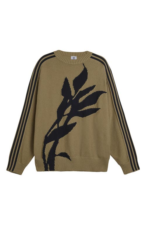 Adidas x Song For the Mute x Song for the Mute Gender Inclusive 3-Stripes Sweater in Hemp  product