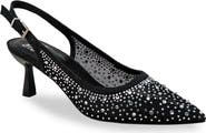 CHASE AND CHLOE Pointed Toe Slingback Pump
