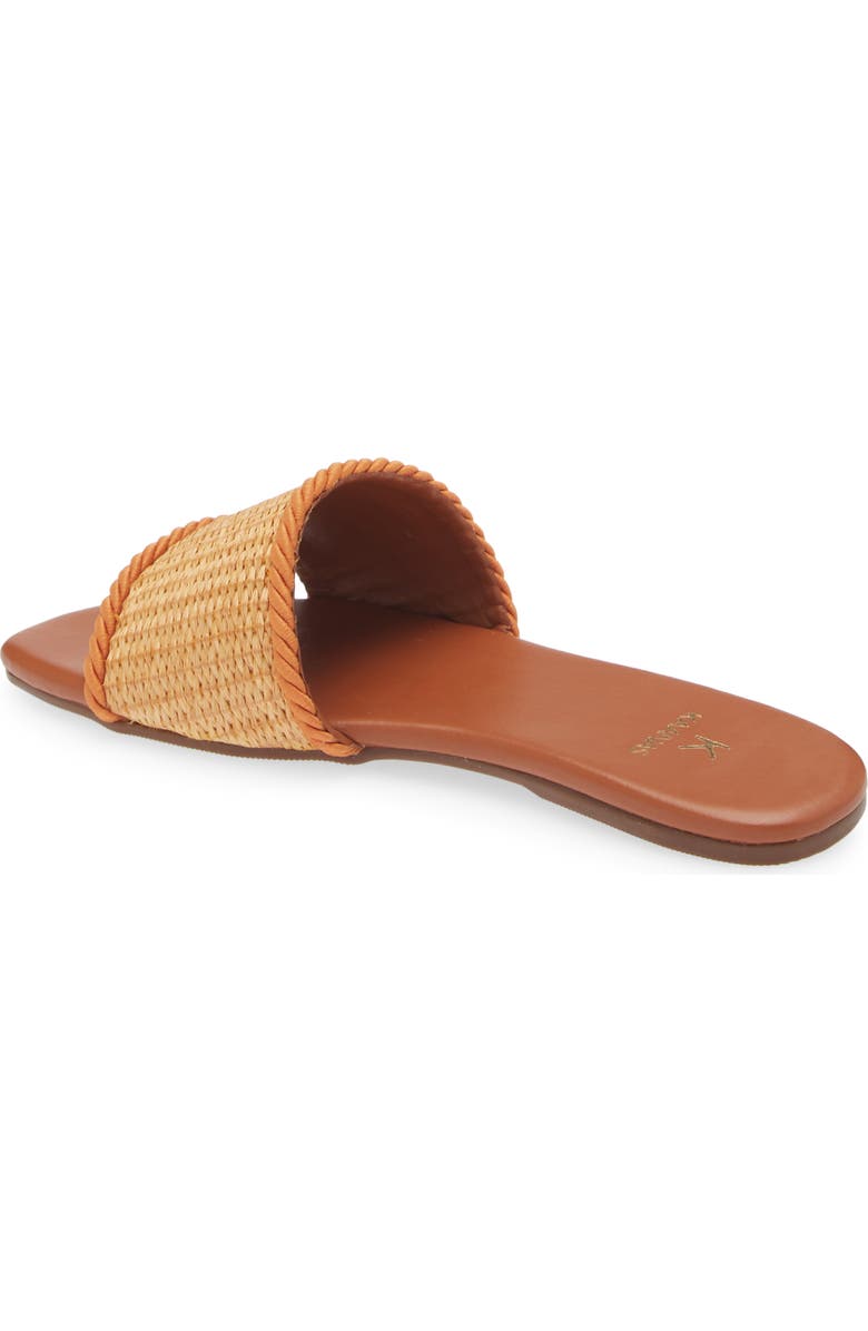 Kaanas Azurita Basketweave Slide Sandal, Alternate, color,