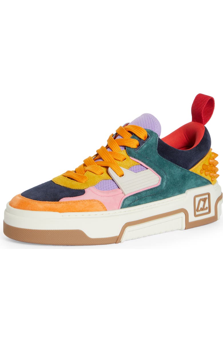 Christian Louboutin Astroloubi Mixed Media Low Top Sneaker, Main, color,