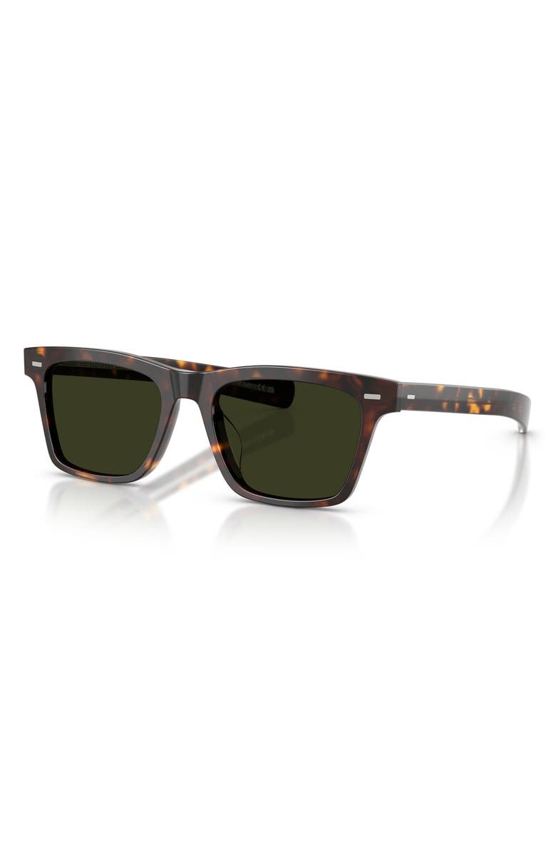 Oliver Peoples Maestro 51mm Polarized Pillow Sunglasses, Alternate, color, Brown Tort/ G-15 Polar