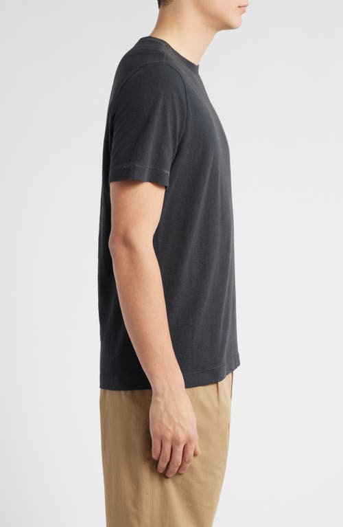 Shop Merz B Schwanen Organic Cotton & Hemp T-shirt In Charcoal