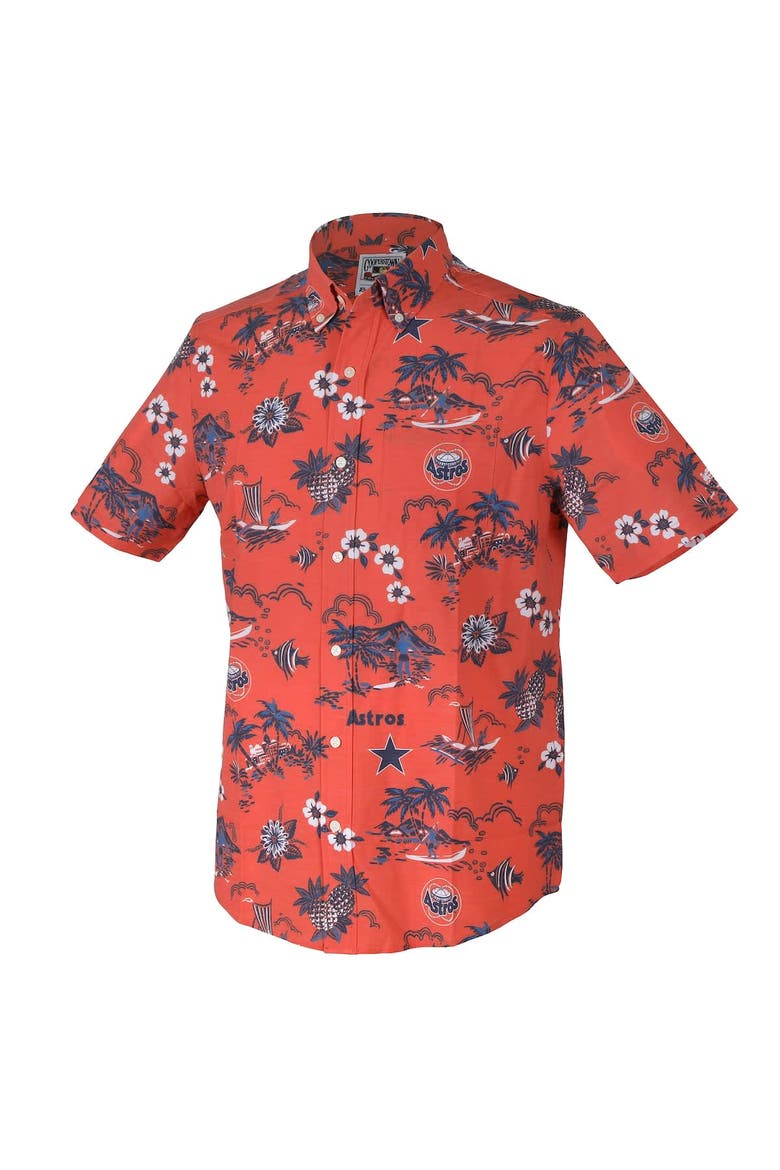 Men's Reyn Spooner Orange Houston Astros Kekai Button-Down Shirt, Alternate, color, Orange