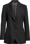Victoria Beckham Patch Pocket Twill Blazer