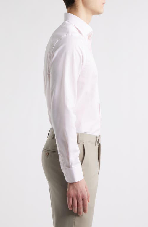 Jack Victor Danforth Stretch Cotton & Linen Blend Dress Shirt In Pink