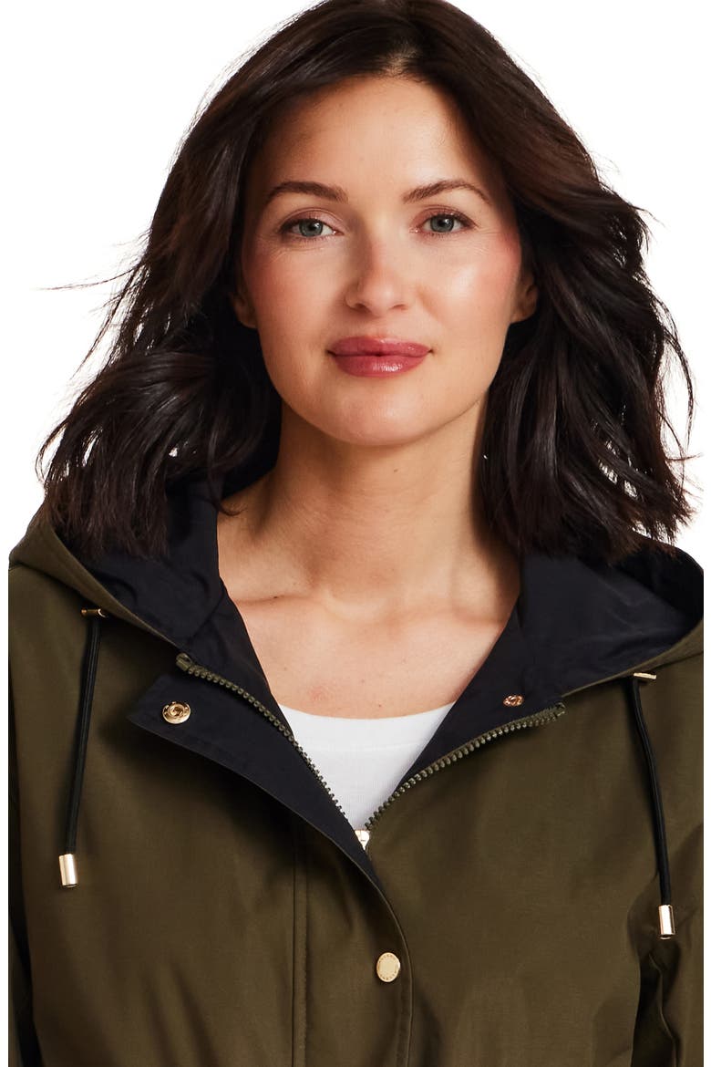 Water Resistant Rain Coat, Alternate, color, OLIVE