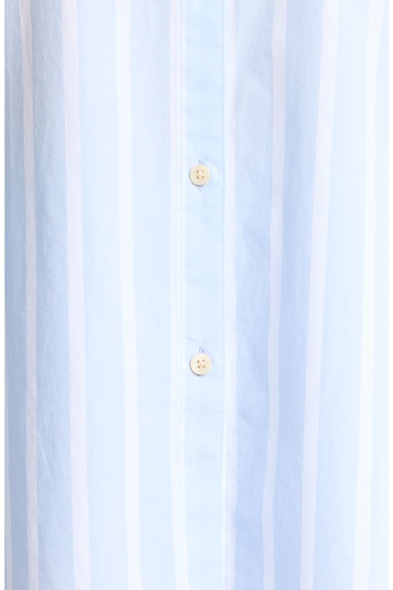 Oversize Stripe Cotton Short Pajamas, Alternate, color, BLUE- WHITE SIMPLE STRIPE