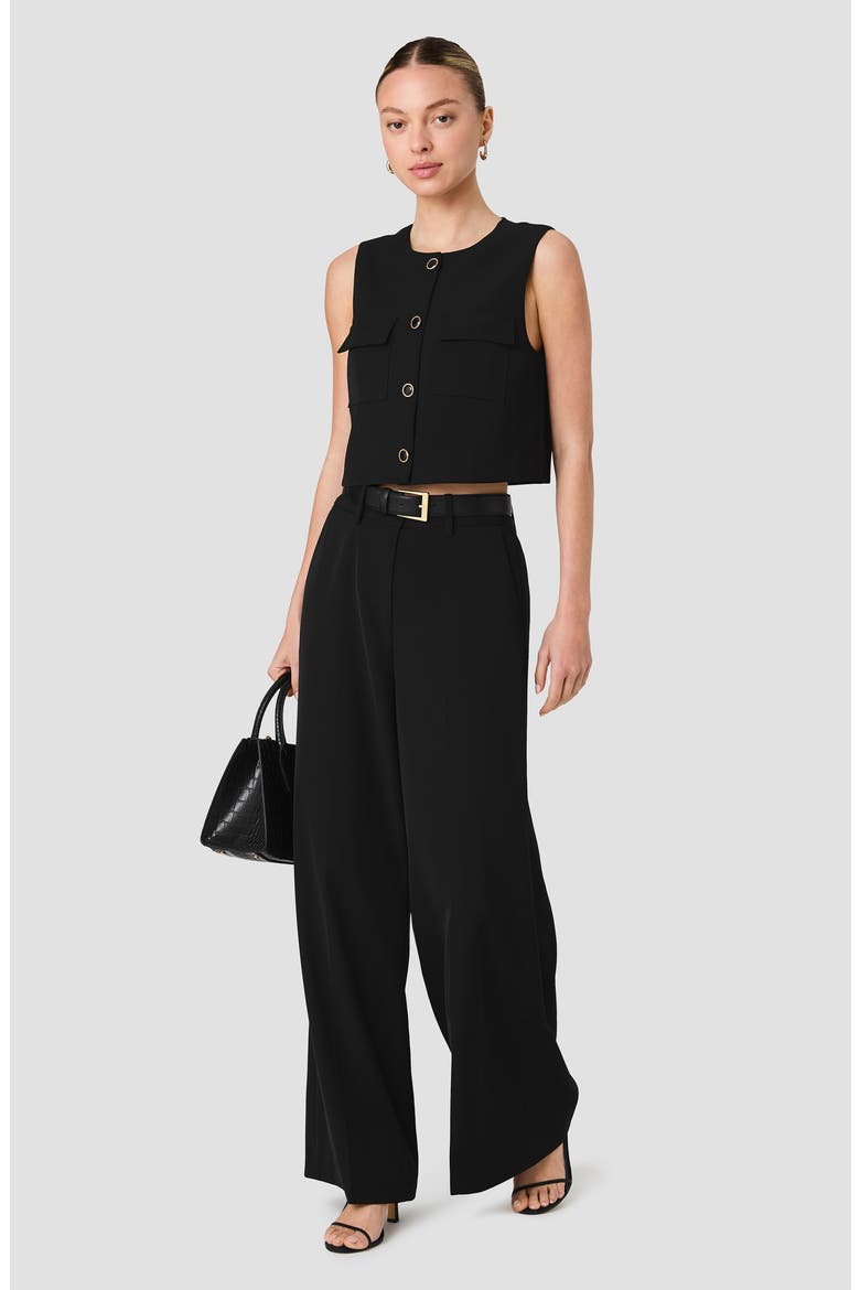 Harry High Waist Suit Pants, Alternate, color, BLACK
