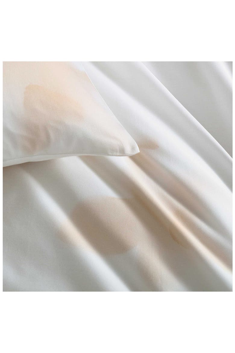Liquid Floral Duvet Set, Alternate, color, LIGHT BEIGE