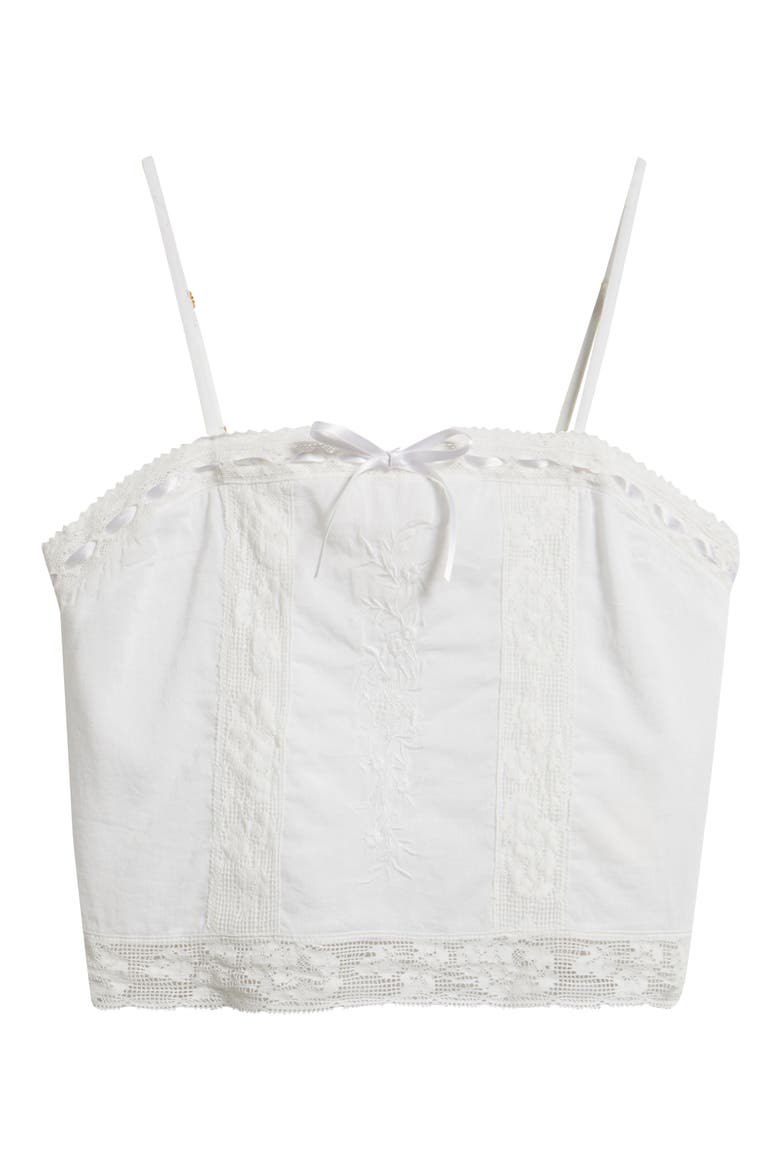 Kids' Quince Floral Lace Embroidered Top, Main, color, WHITE