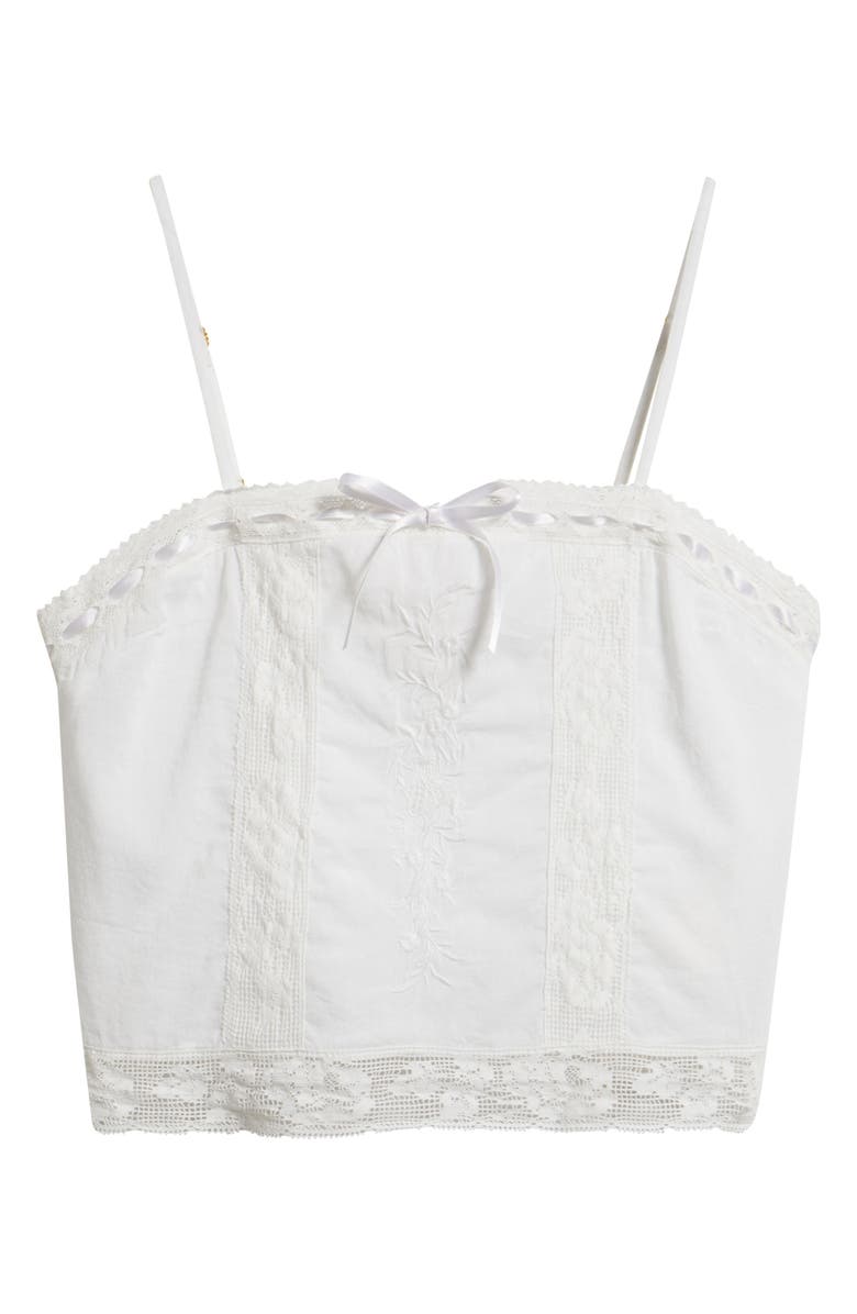 LoveShackFancy Kids' Quince Floral Lace Embroidered Top, Main, color, White