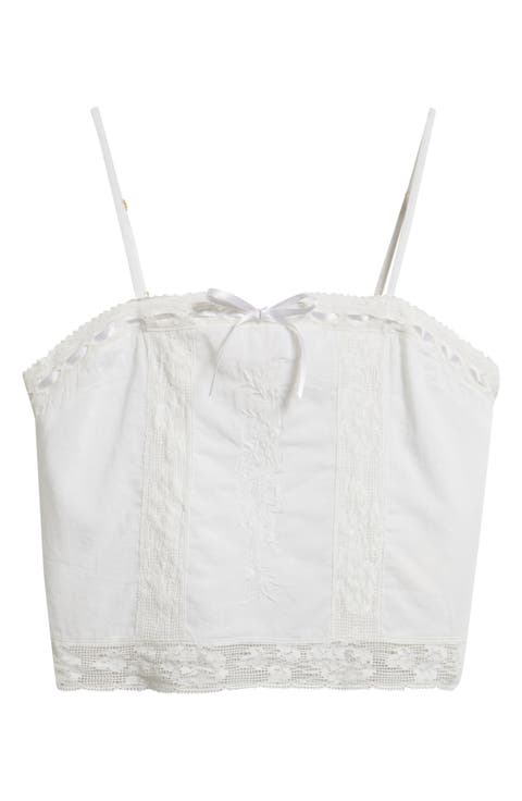 Kids' Quince Floral Lace Embroidered Top (Big Kid)