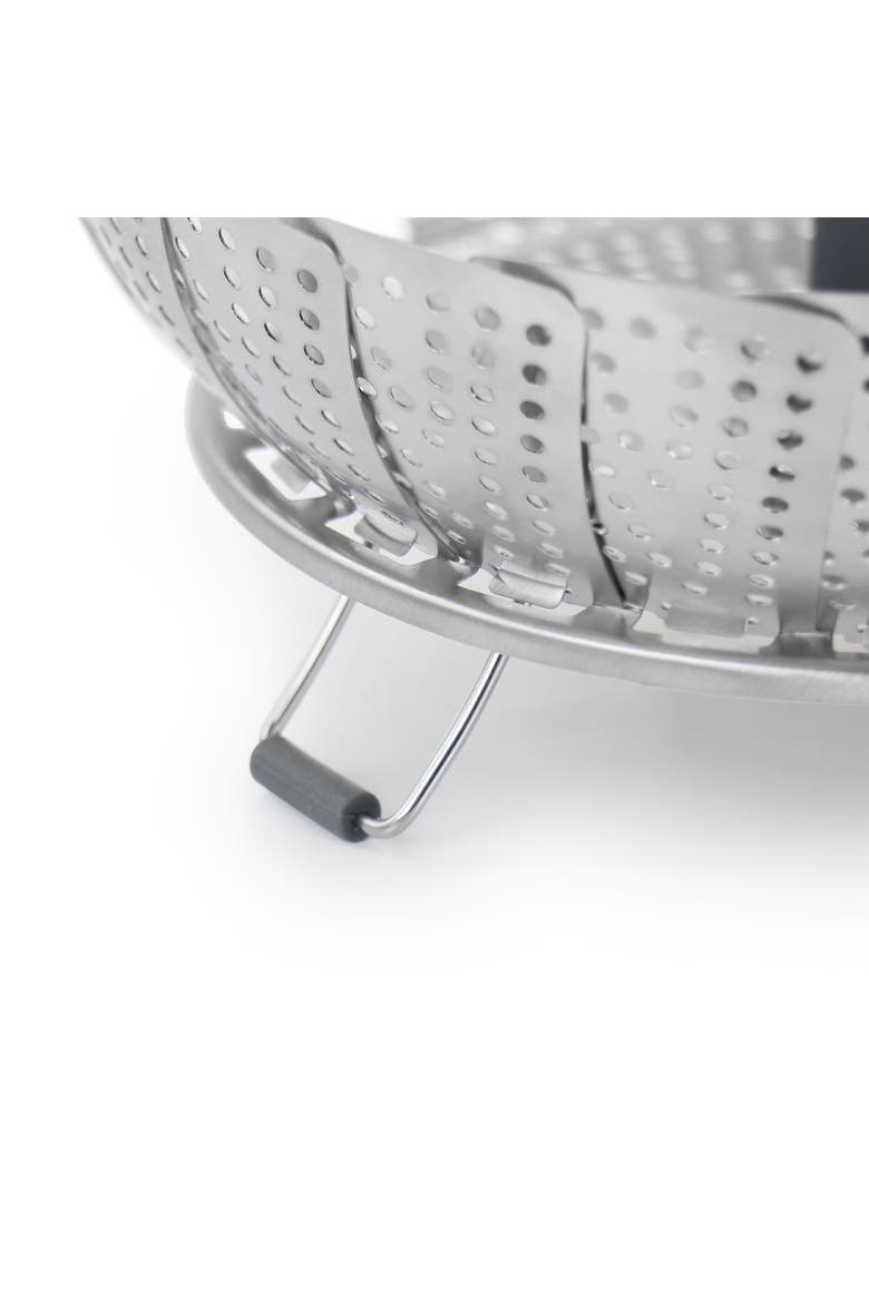 Bluemarine Expandable Stainless Steel Steamer Basket, Alternate, color, Silver