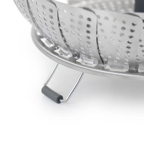 Oster Bluemarine Expandable Stainless Steel Steamer Basket In Silver