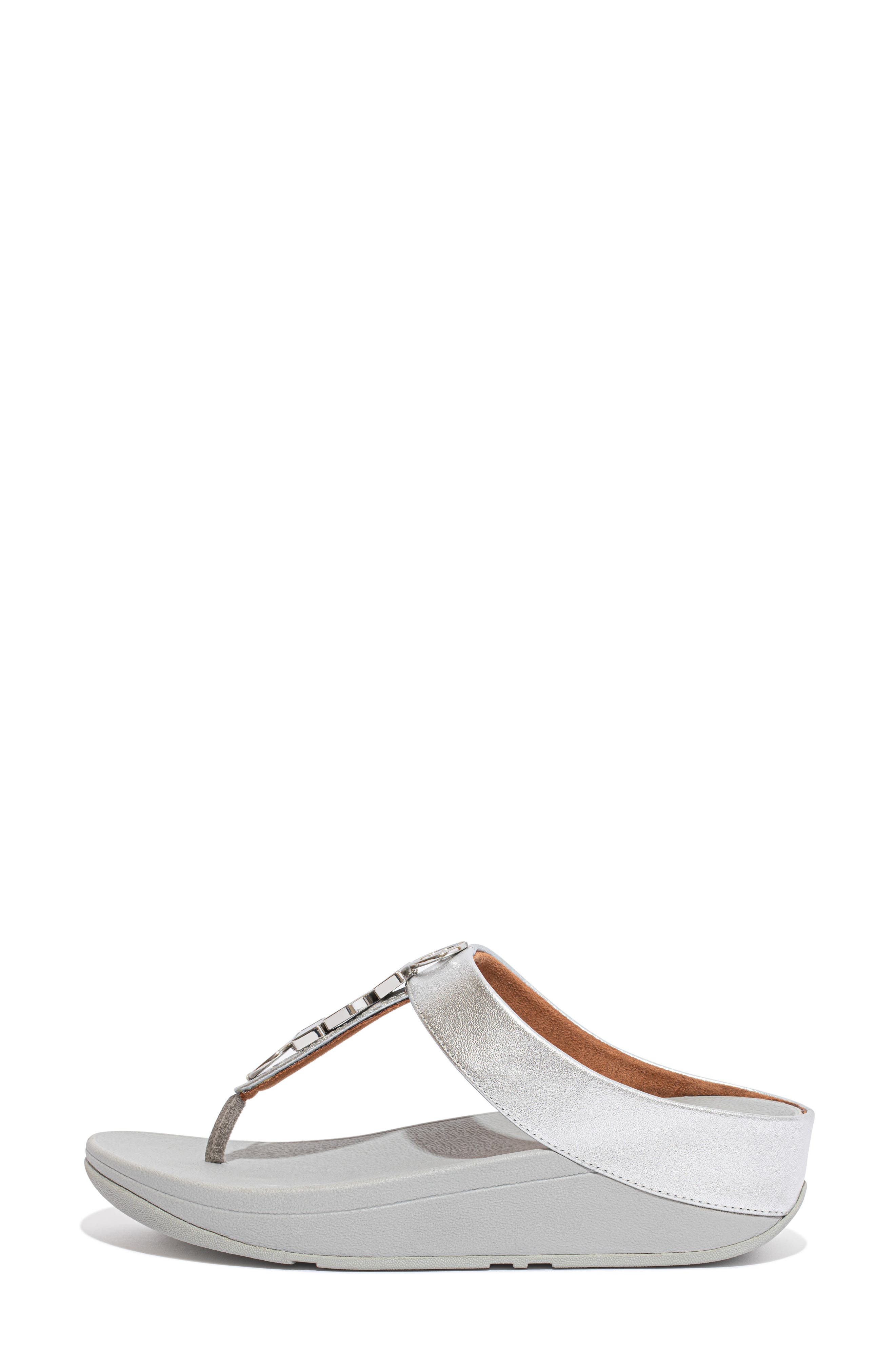 Fino Stone Toe Post Wedge Sandal - image 4