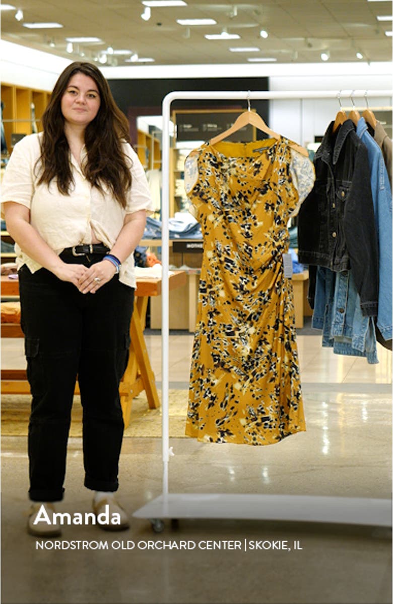 Floral Print Midi Dress, sales video thumbnail