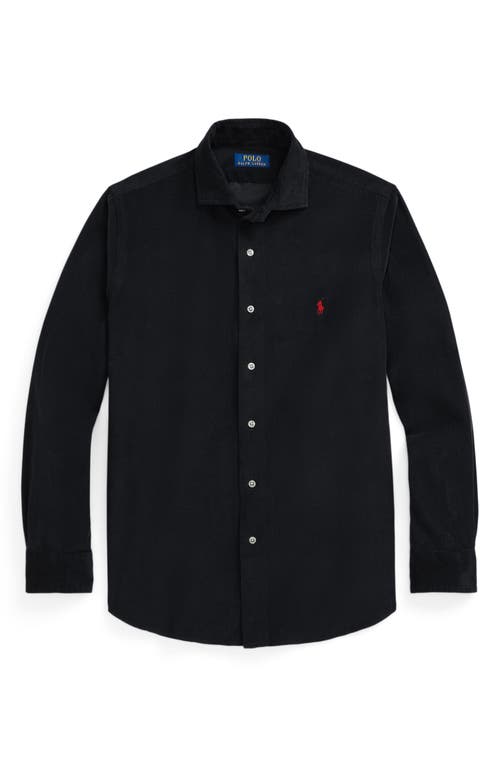 Polo Ralph Lauren Custom-fit Garment Dyed Oxford Shirt In Black