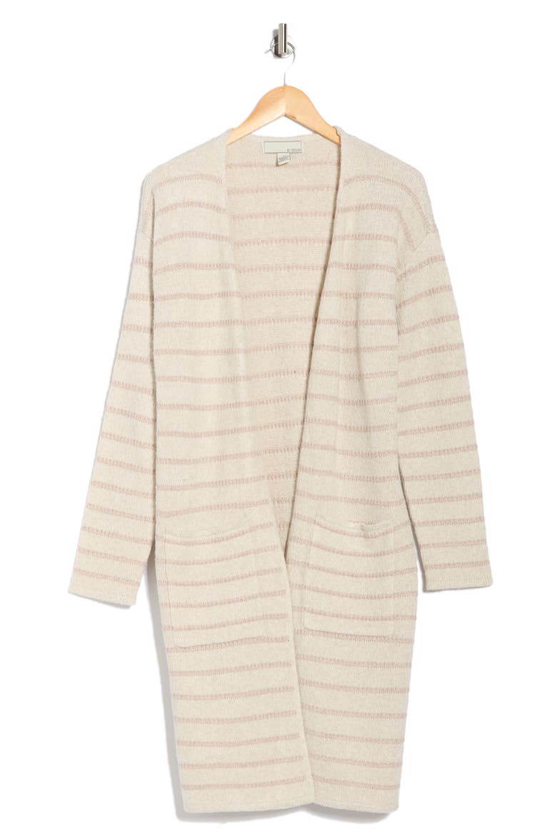 Freya Longline Cardigan, Alternate, color, OATMEAL HEATHER/ TAPIOCA