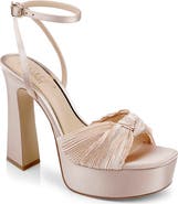 Jewel Badgley Mischka Icelynn Ankle Strap Platform Sandal