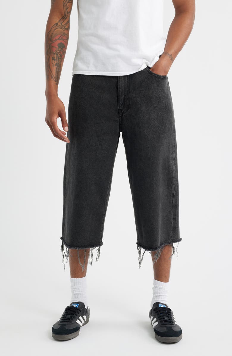 Levi's<sup>®</sup> 478<sup>™</sup> Raw Hem Baggy Capri Jeans, Main, color, 