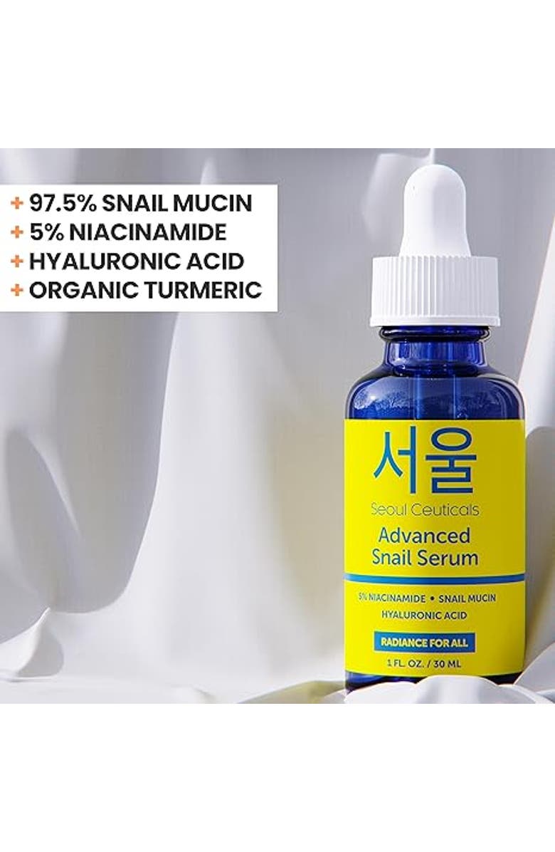 Seoul Ceuticals Advanced Snail Korean Skin Serum, Alternate, color, Clear