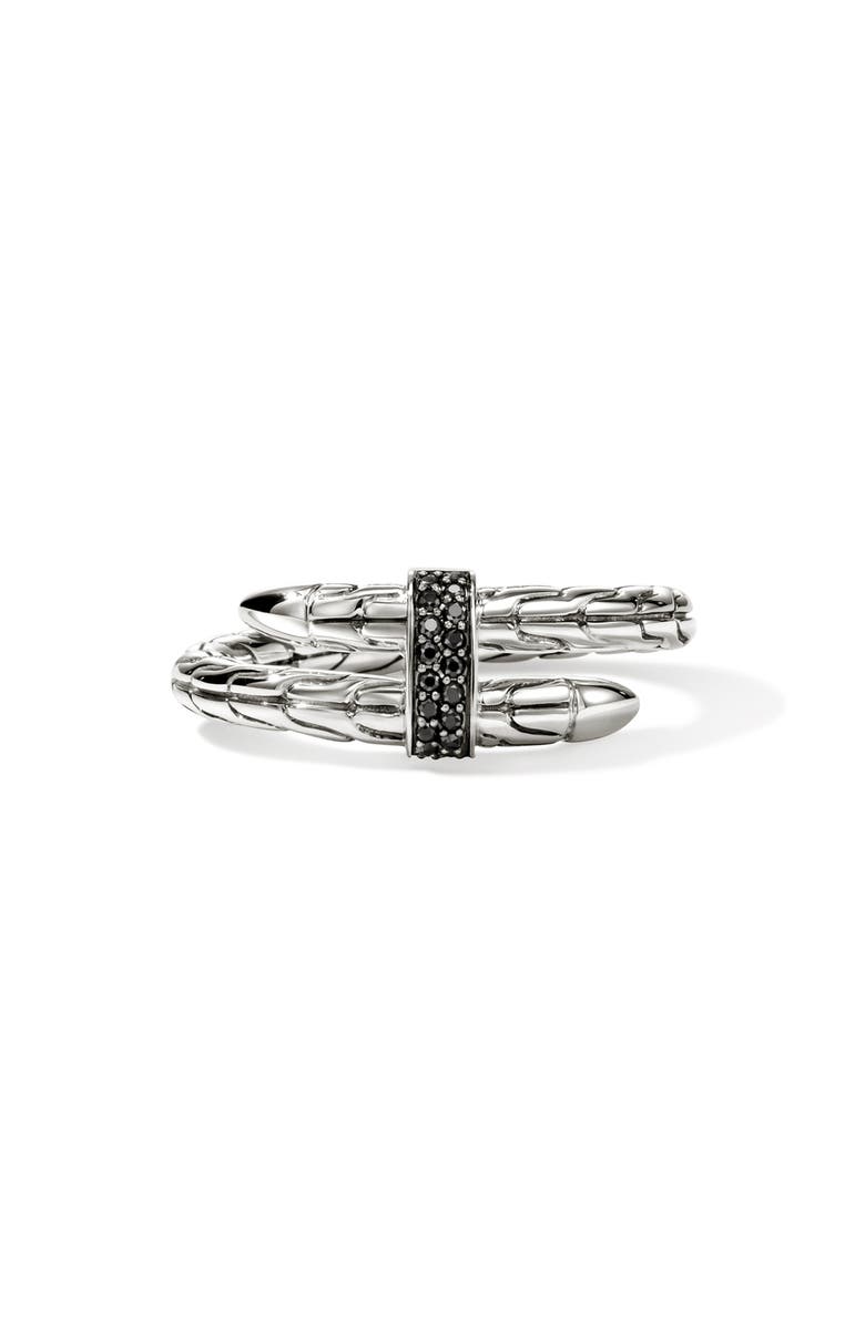 John Hardy Spear Flex Ring, Sterling Silver, Pavé, Main, color, Silver