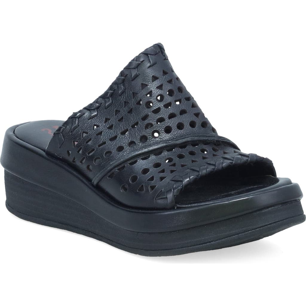 As98 A.s.98 Sturgis Wedge Sandal In Black